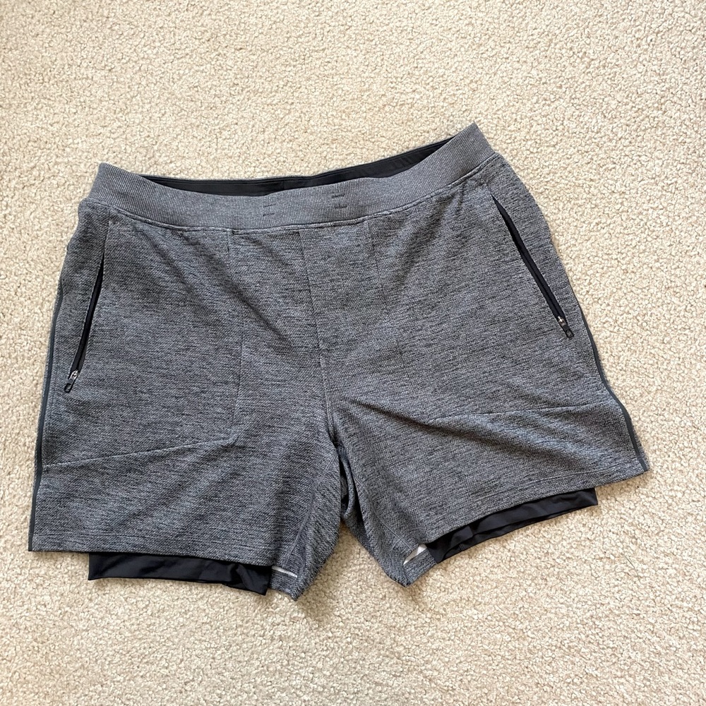 Lululemon T.H.E. Short 7" Lined Nulux XXL graphite gray